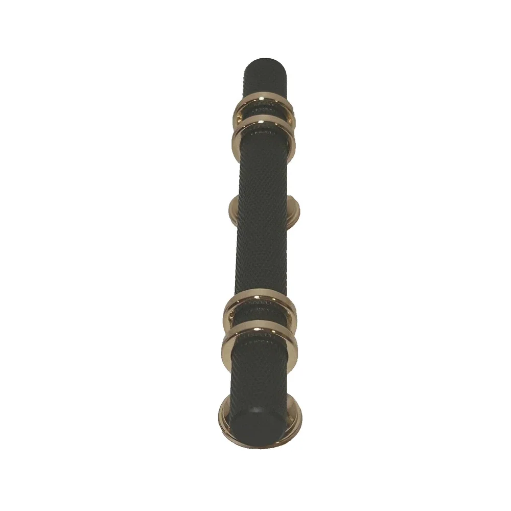 Pack Knurled Black Cabinet Pulls Kitchen 3